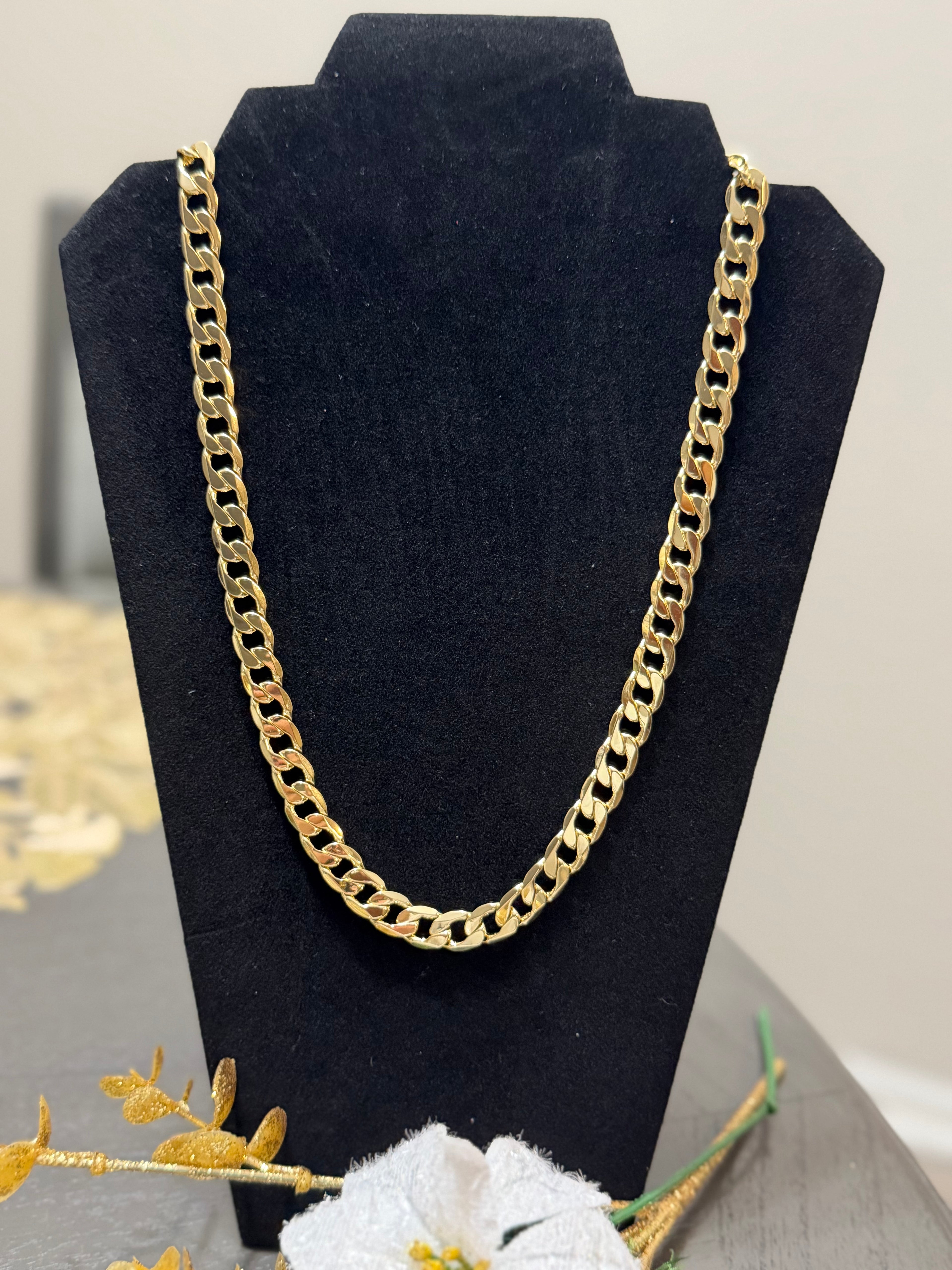 Cadena Cuban Link Oro Laminado 14k