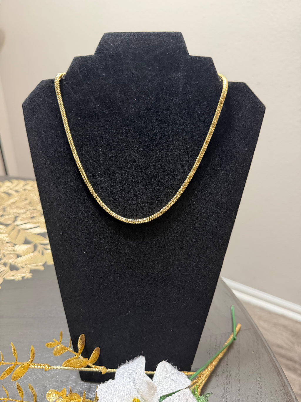 Cadena Serpientes estilo Pandora en Oro Laminado 14k