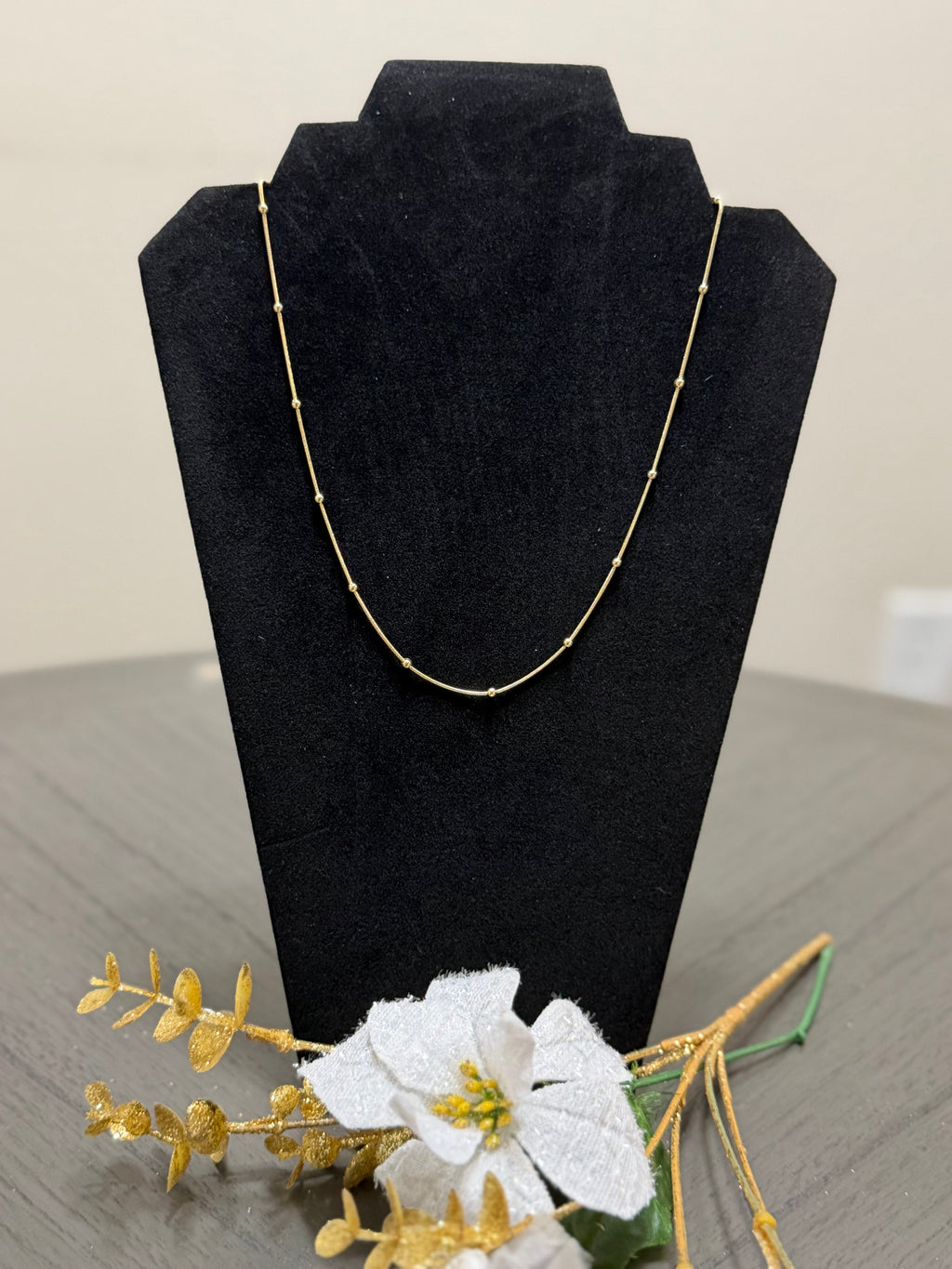 Cadena Cola de Ratón Oro Laminado 14K