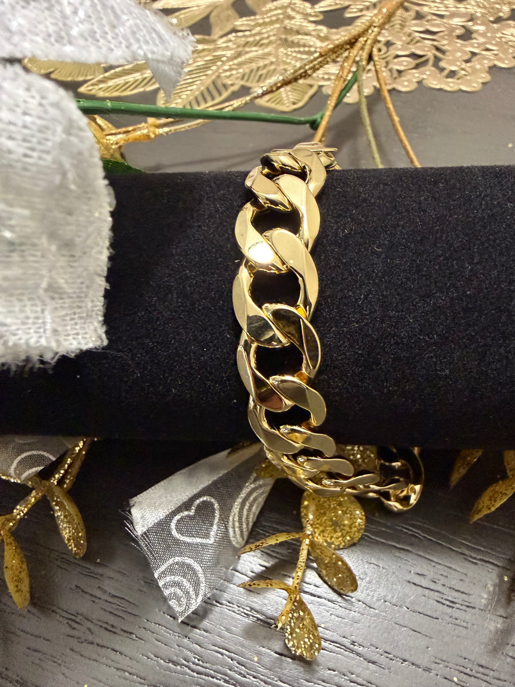 Pulsera Cuban Link de Oro Laminado 14k