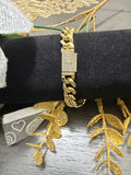 Pulsera Mónaco de Oro Laminado 14k