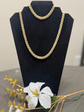 Sets de Cadena Bizantina Oro Laminado 14K