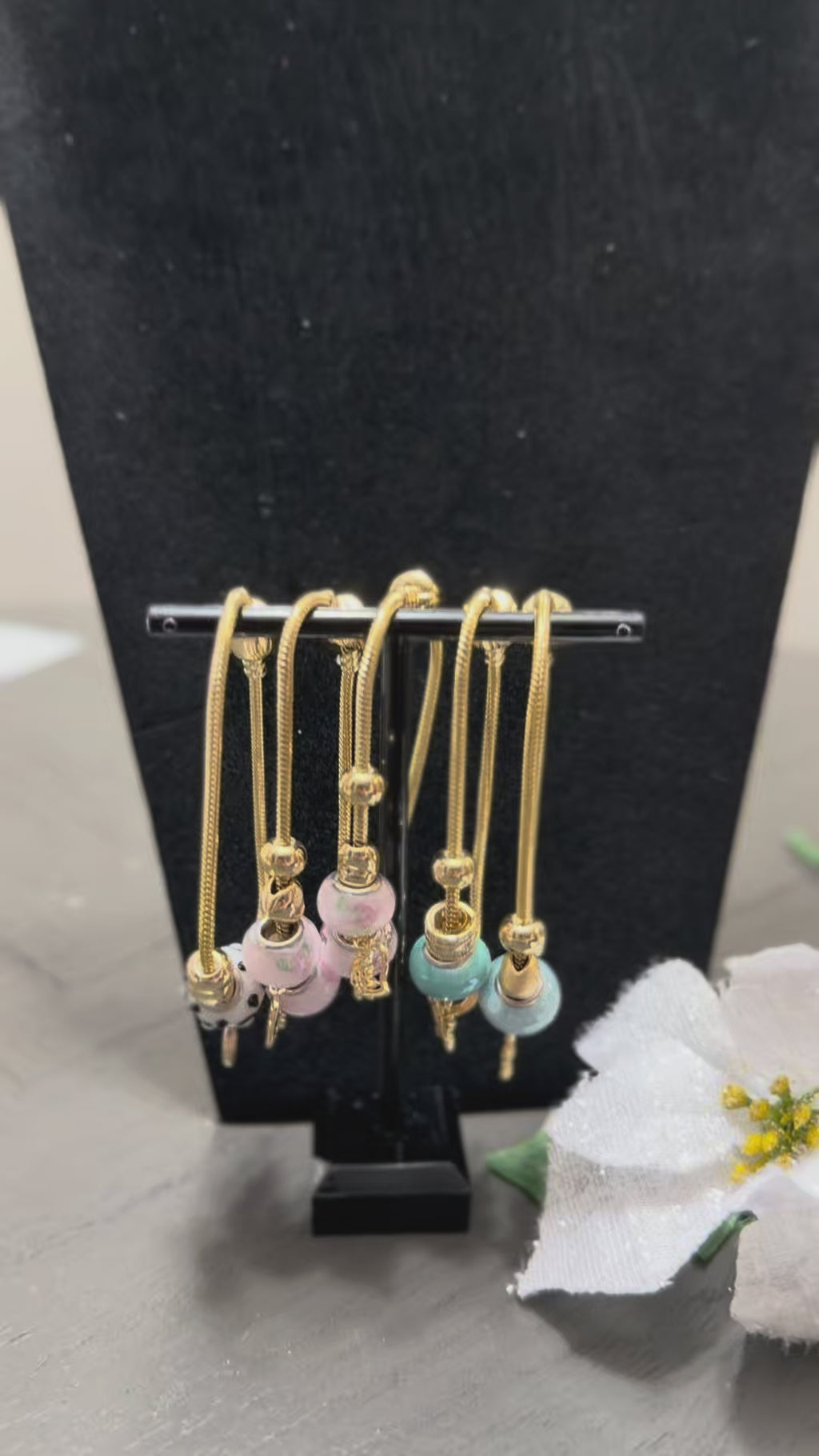 Sets de Cadena Serpiente Estilo Pandora en Oro Laminado 14K