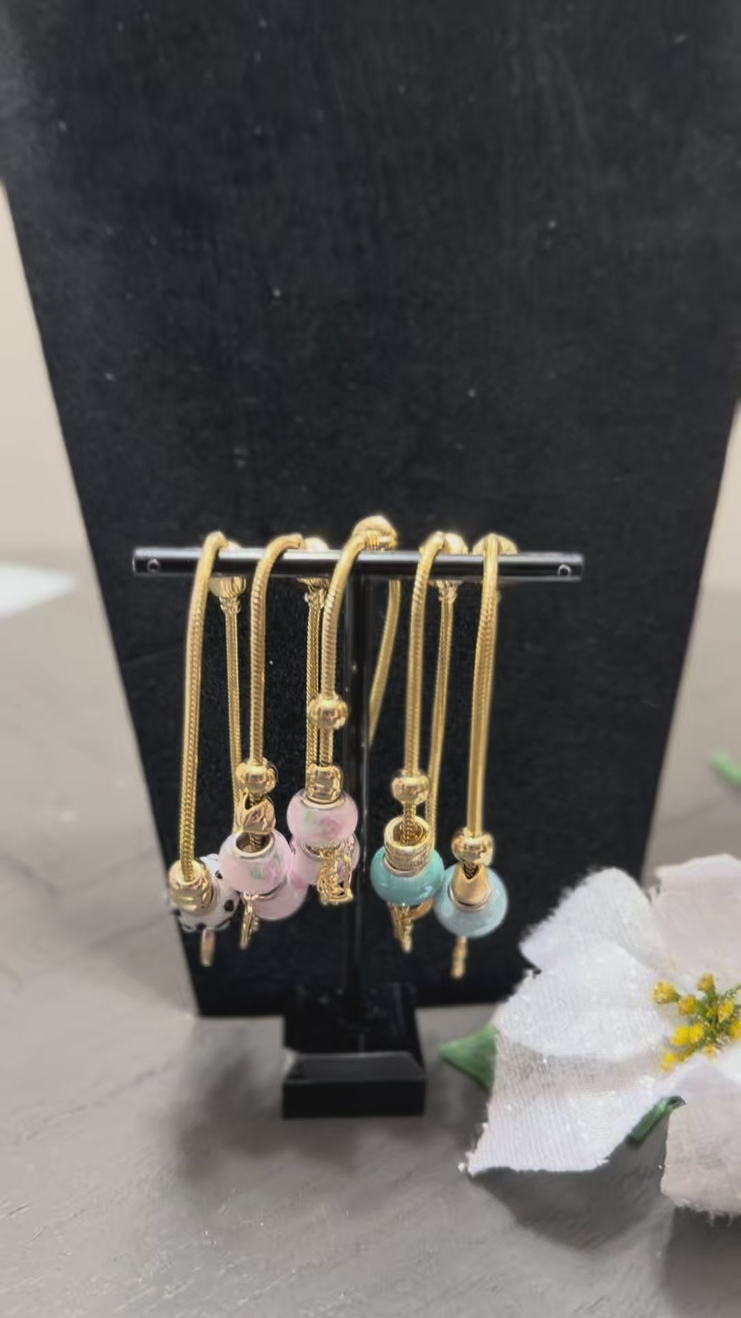 Sets de Cadena Serpiente Estilo Pandora en Oro Laminado 14K