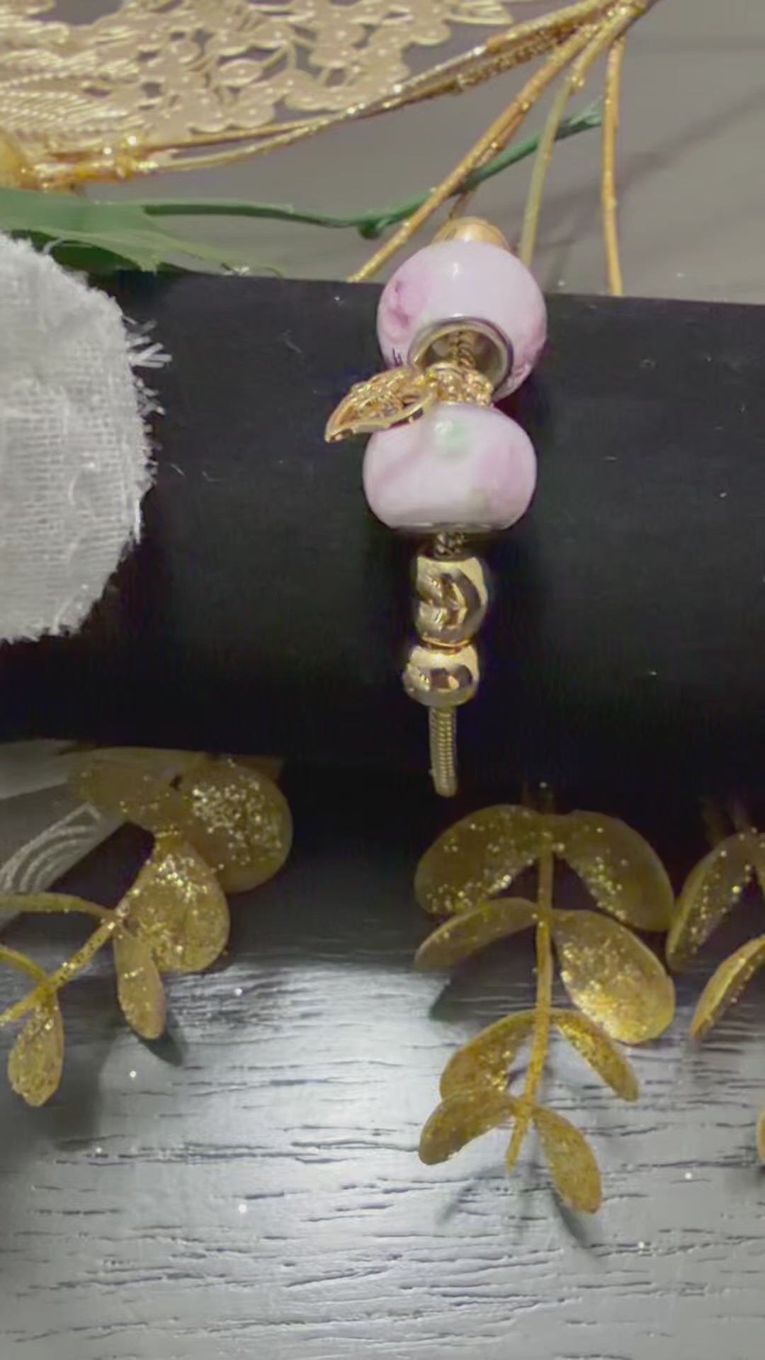 Pulsera Serpiente Estilo Pandora en Oro Laminado 14K