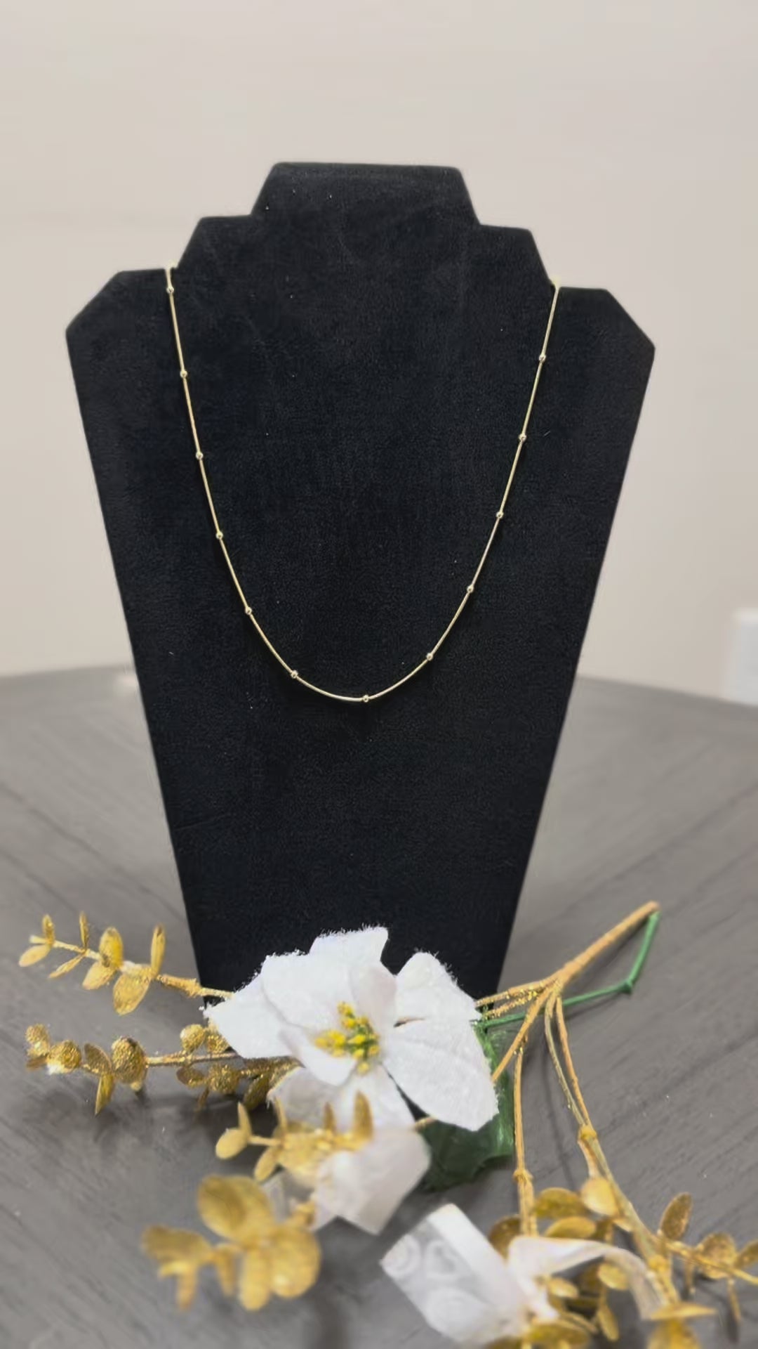 Cadena Cola de Ratón Oro Laminado 14K