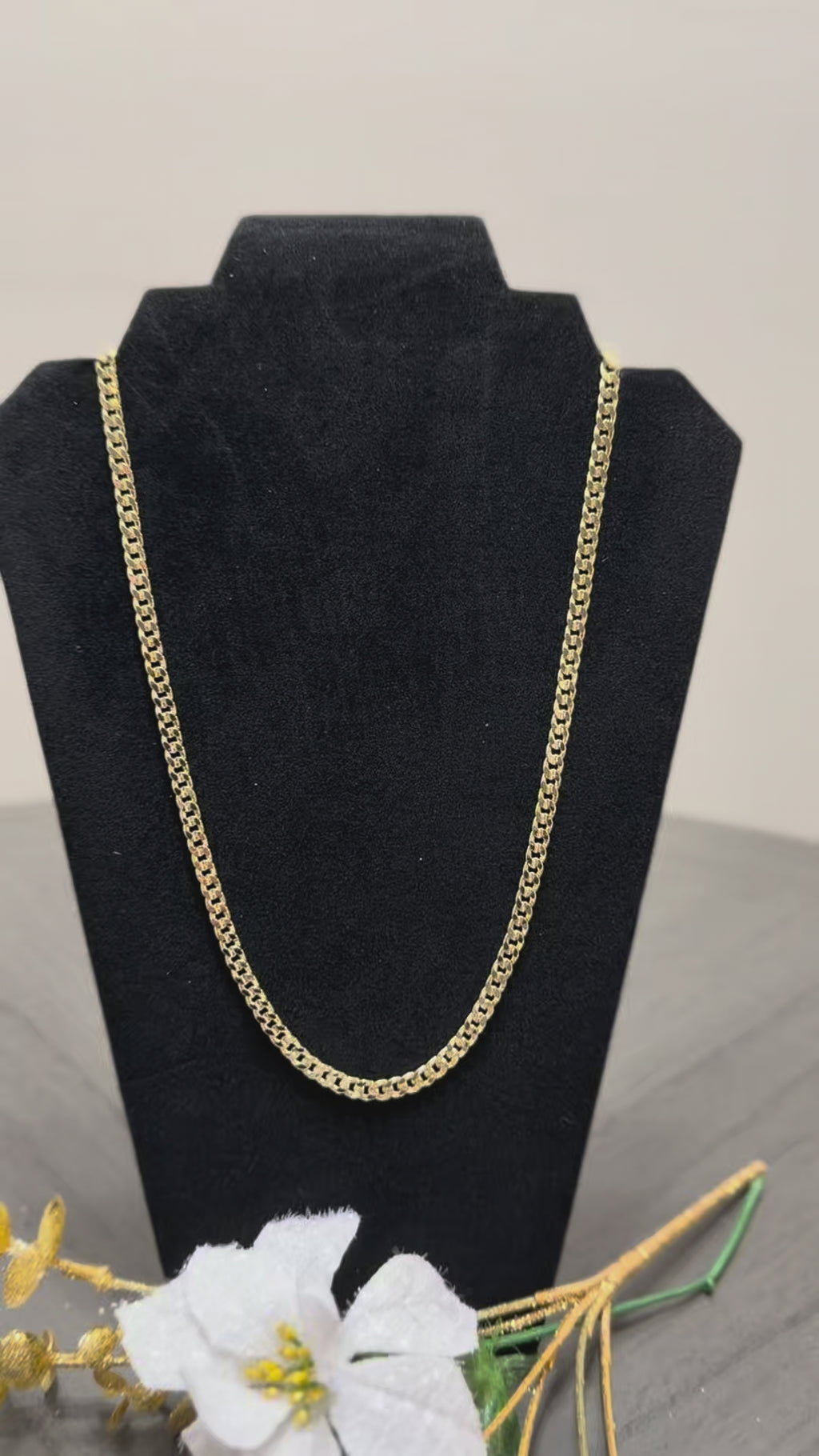 Sets de Cadena Cubana Doble Trenzada 14K