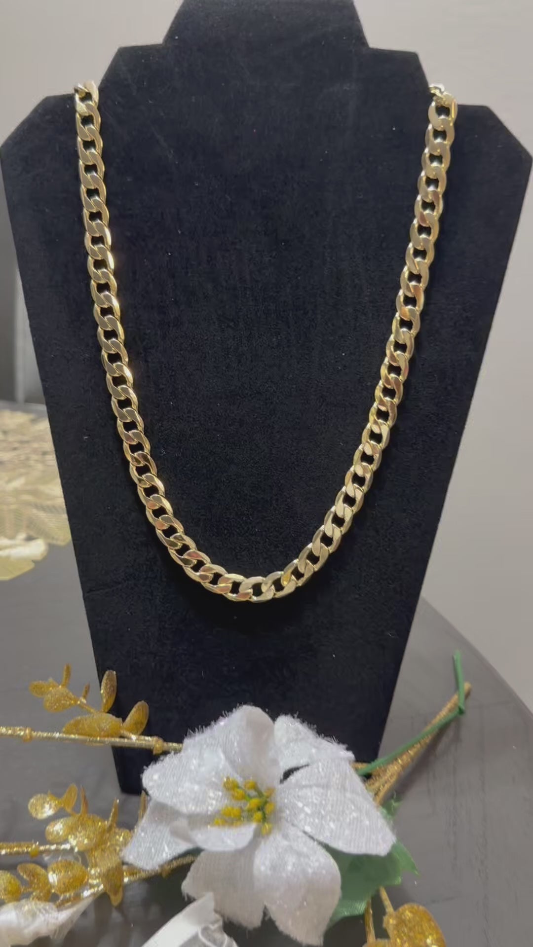 Cadena Cuban Link Oro Laminado 14k